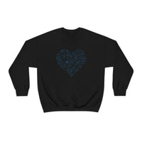 "Love Heart" Heavy Blend Crewneck Sweatshirt