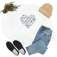 "Love Heart" Heavy Blend Crewneck Sweatshirt