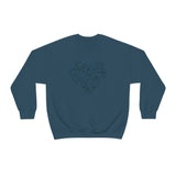 "Love Heart" Heavy Blend Crewneck Sweatshirt